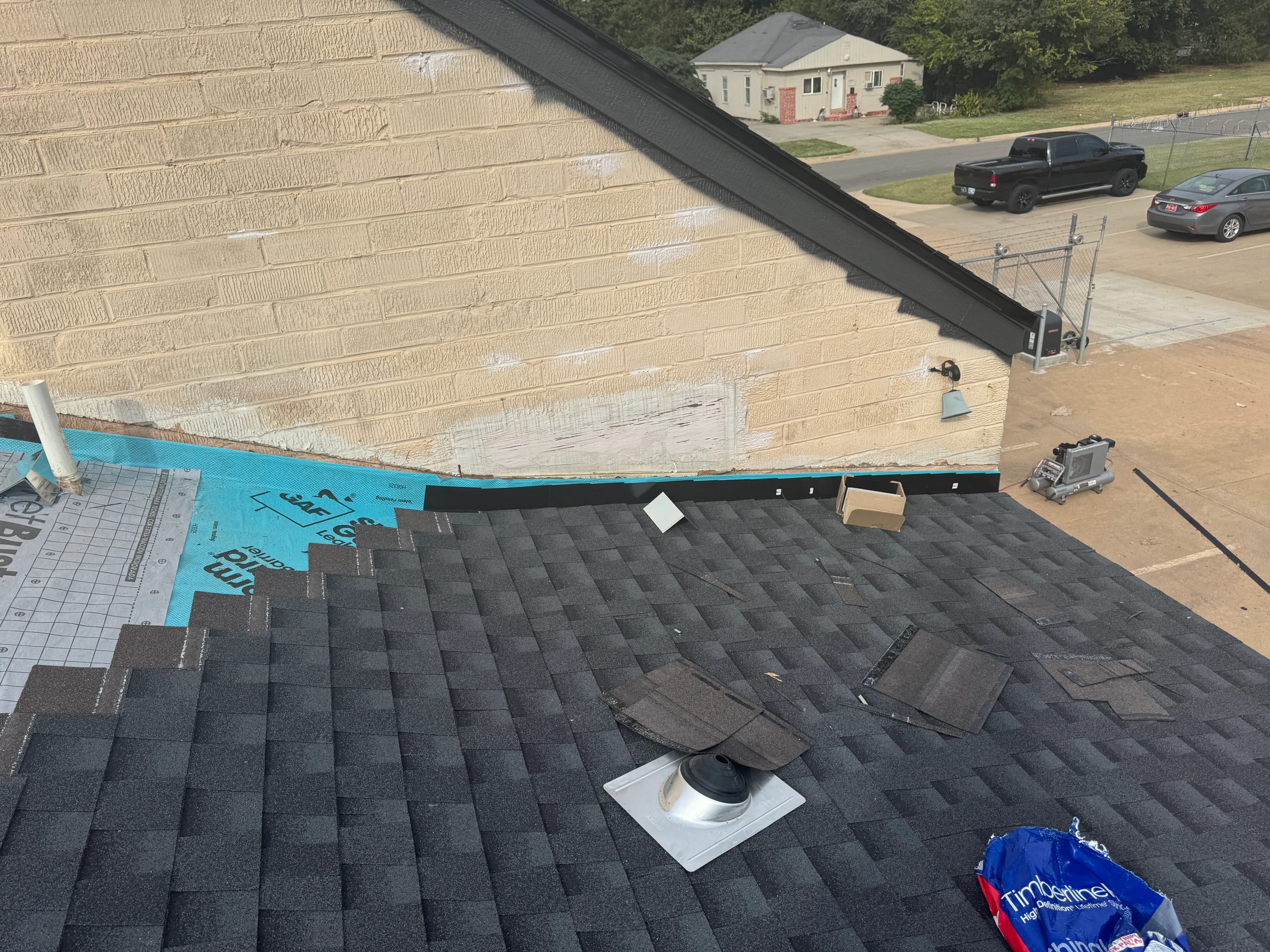 downtown-okc-commercial-roof-replacement-shingles-installed