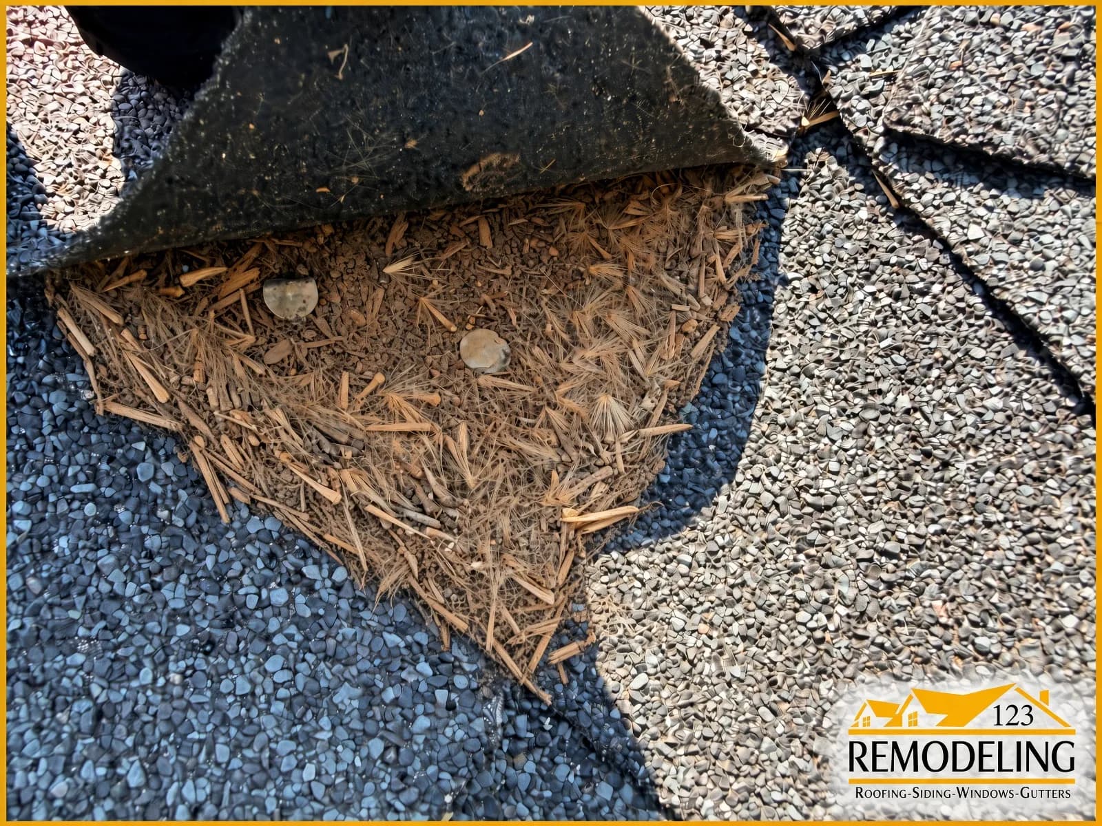 Wood under shingle, Norman OK