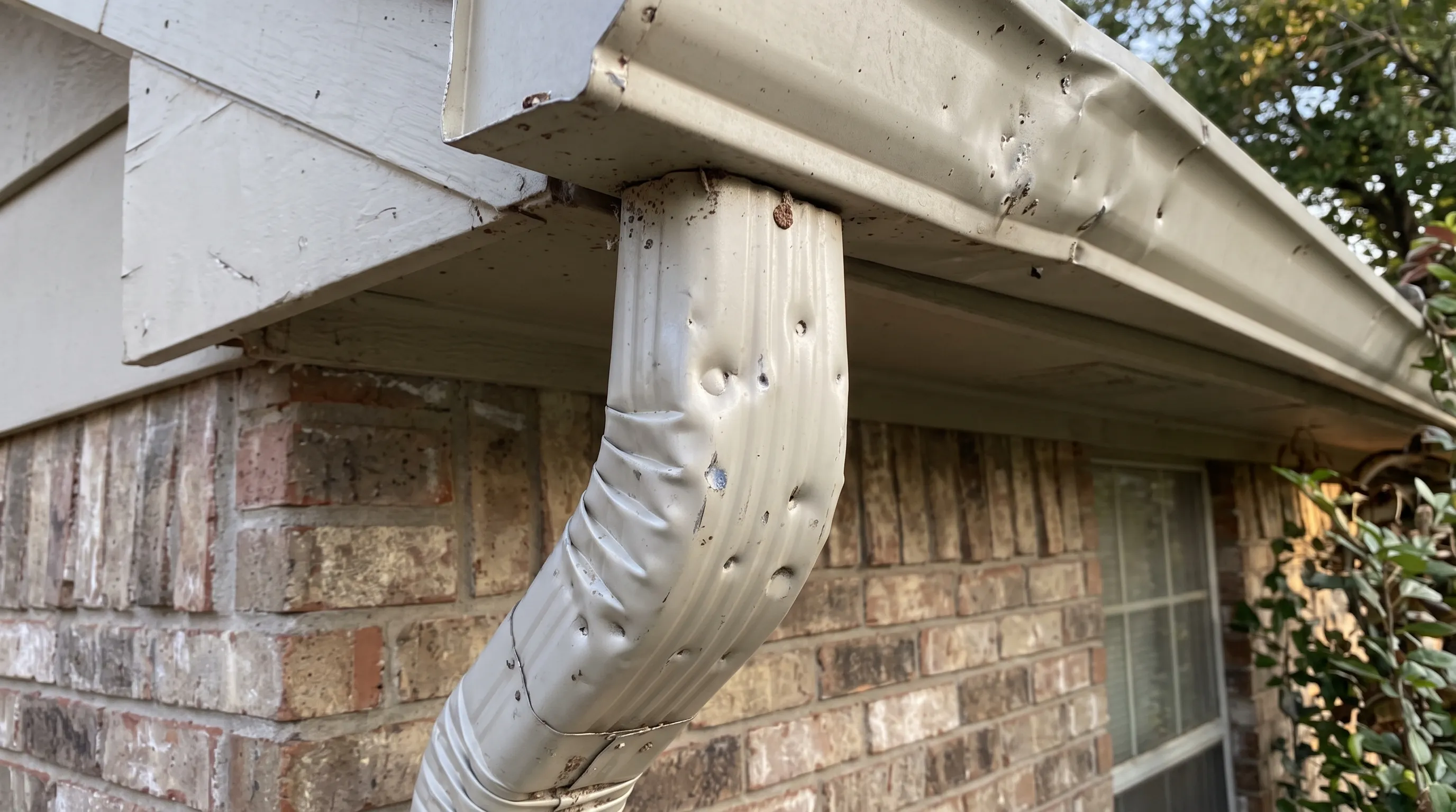 Collateral Damage - broken gutters
