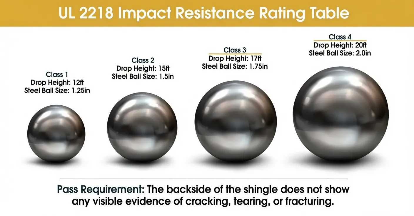 UL 2218 Impact Resistance Rating Table